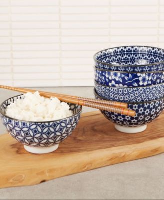 8 oz. Japanese Porcelain Bowls, Set of 5
