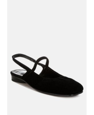 Bounzi Soft Suede Leather Slingback Sandals