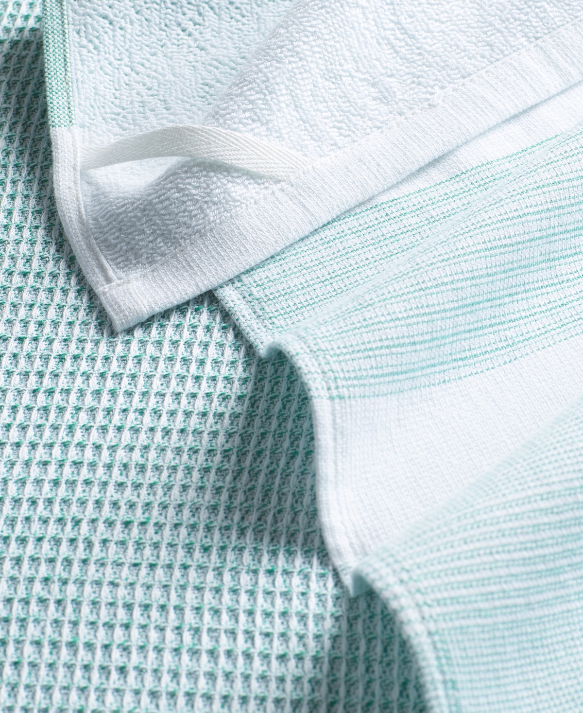 The Cellar 3 Pack Cotton Kitchen Towels, Exclusively At Macy's In Green