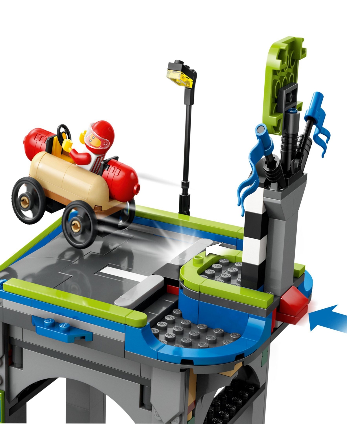 Lego City No Limits: Race Car Ramp Track Building Toy 60460, 436 Pieces In Multi Color