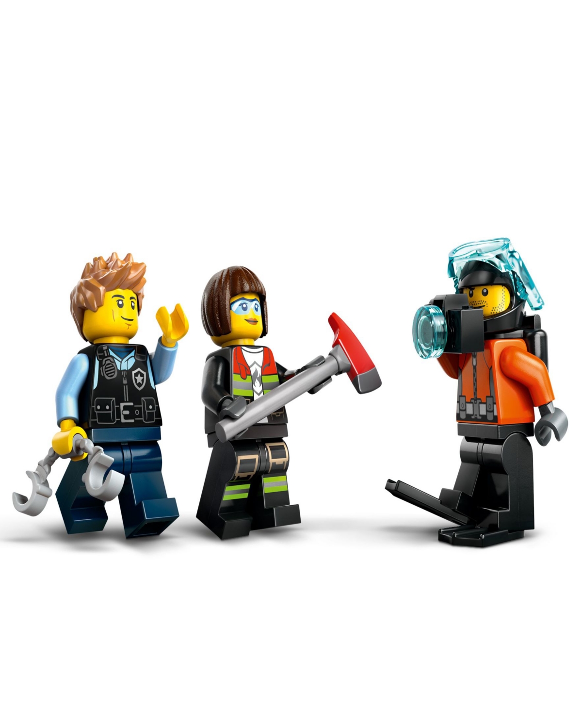 Lego City Helicopter And Fire Truck And Submarine Remix Building Toy 60462, 874 Pieces In Multi Color