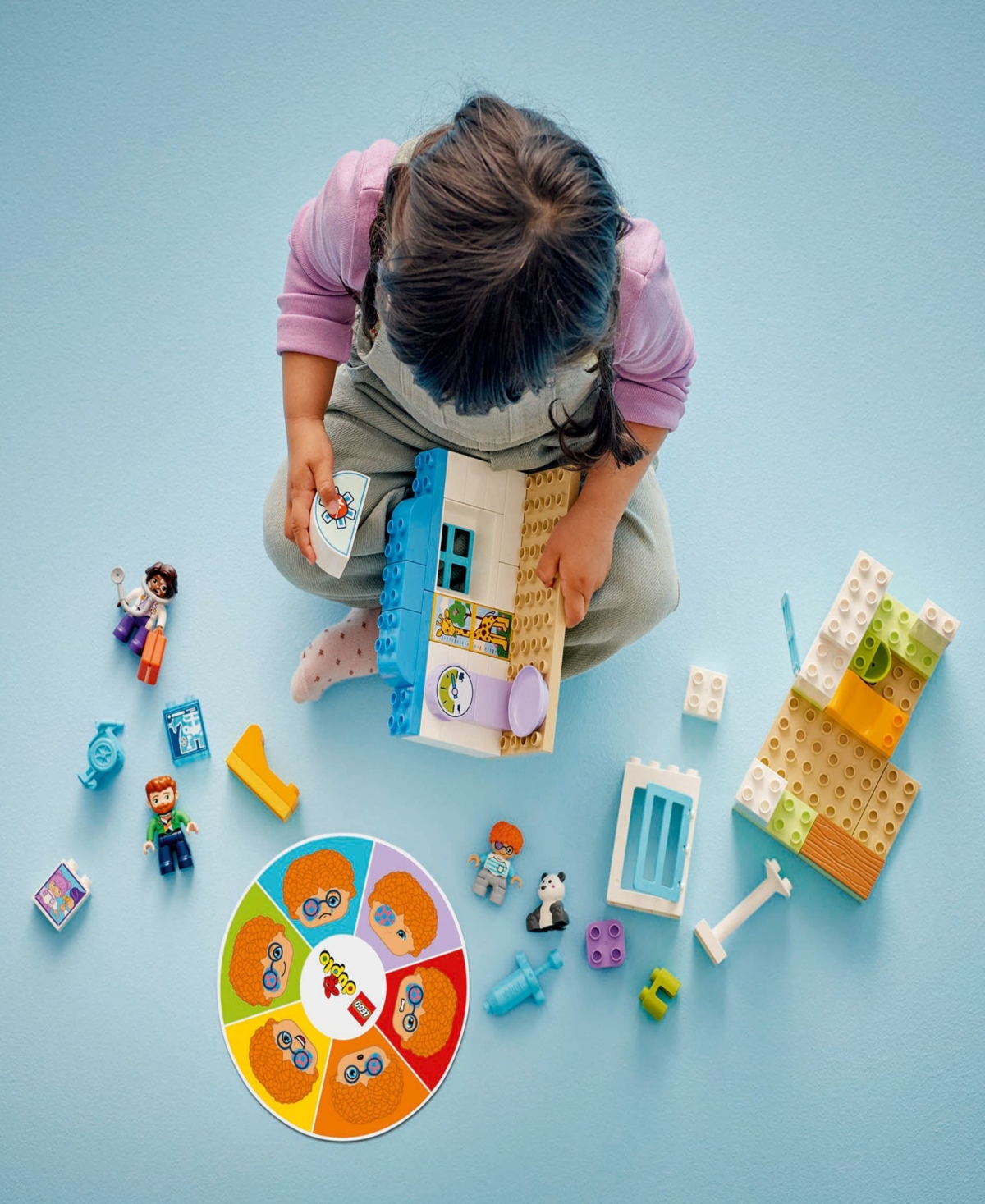 LEGO DUPLO TOWN FIRST TIME VISIT WITH THE DOCTOR OFFICE BUILDING TOY PLAYSET 10449, 65 PIECES 
