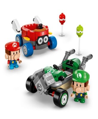 Super Mario Kart Baby Mario vs. Baby Luigi Building Toy 72034, 321 Pieces