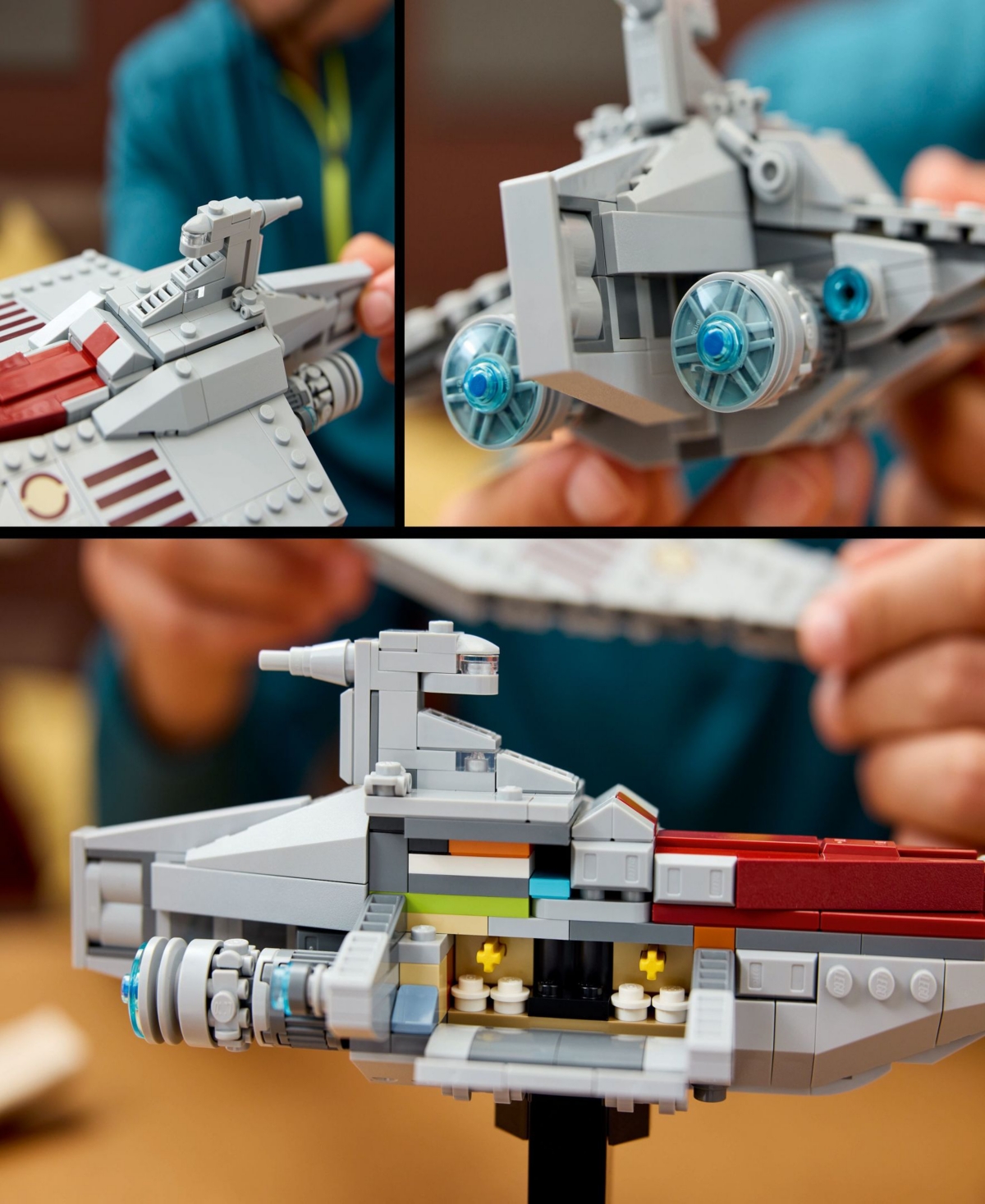 Lego Star Wars Acclamator-class Assault Ship Buildable Spaceship Toy 75404, 450 Pieces In Multi Color