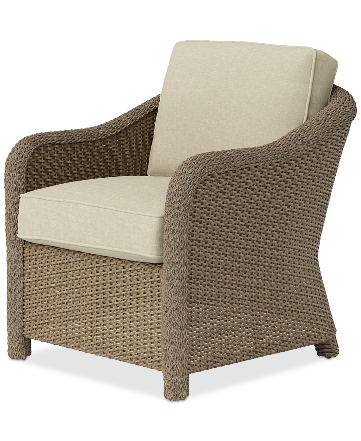 Agio Sonetta Outdoor Lounge Chair In Straw Natural