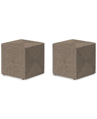 Sonetta Outdoor Seating Cube, Set of 2, Created for Macy's