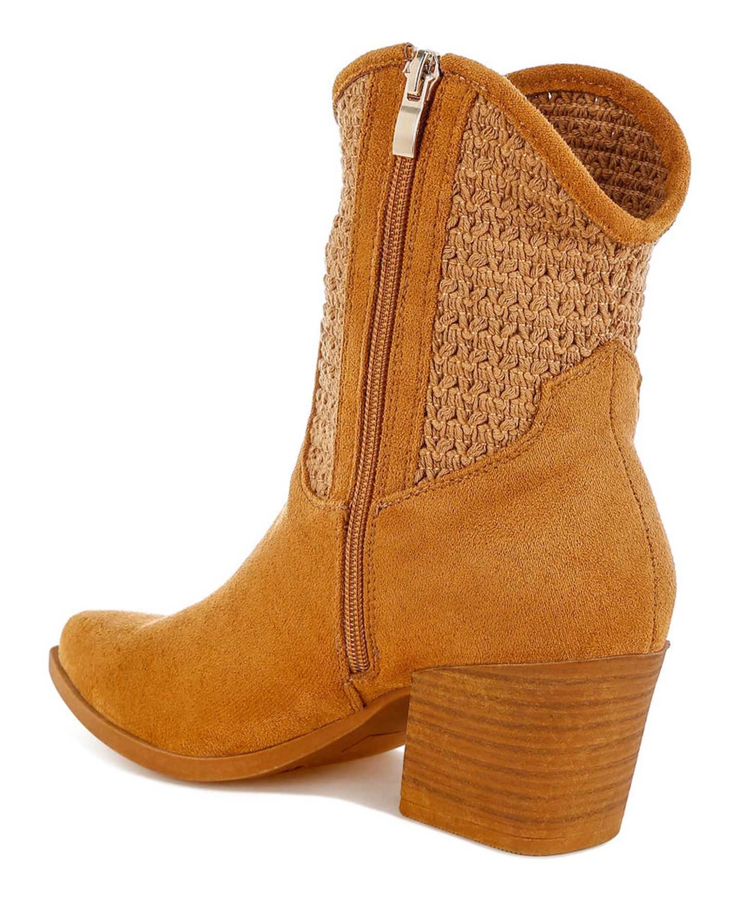 Женские ботинки London Rag Bimmy Woven Pointy Western, цвет: Бежевый / Хаки — фото 4