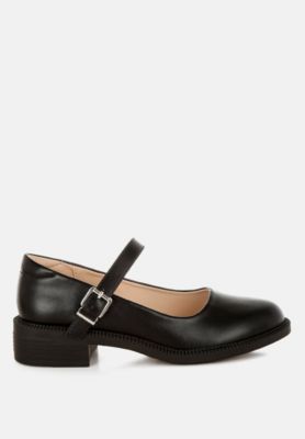 Womens Ejeta  Faux Leather Mary Jane Shoes