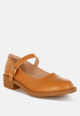Womens Ejeta Faux Leather Mary Jane Shoes