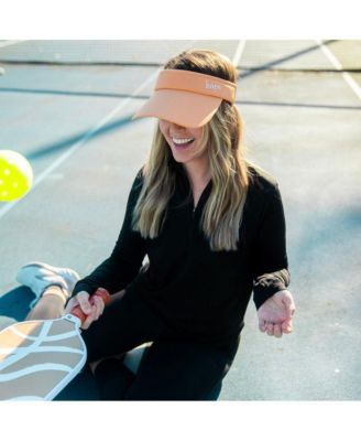 Women's Adjustable Band Sport Visor - Light Orange