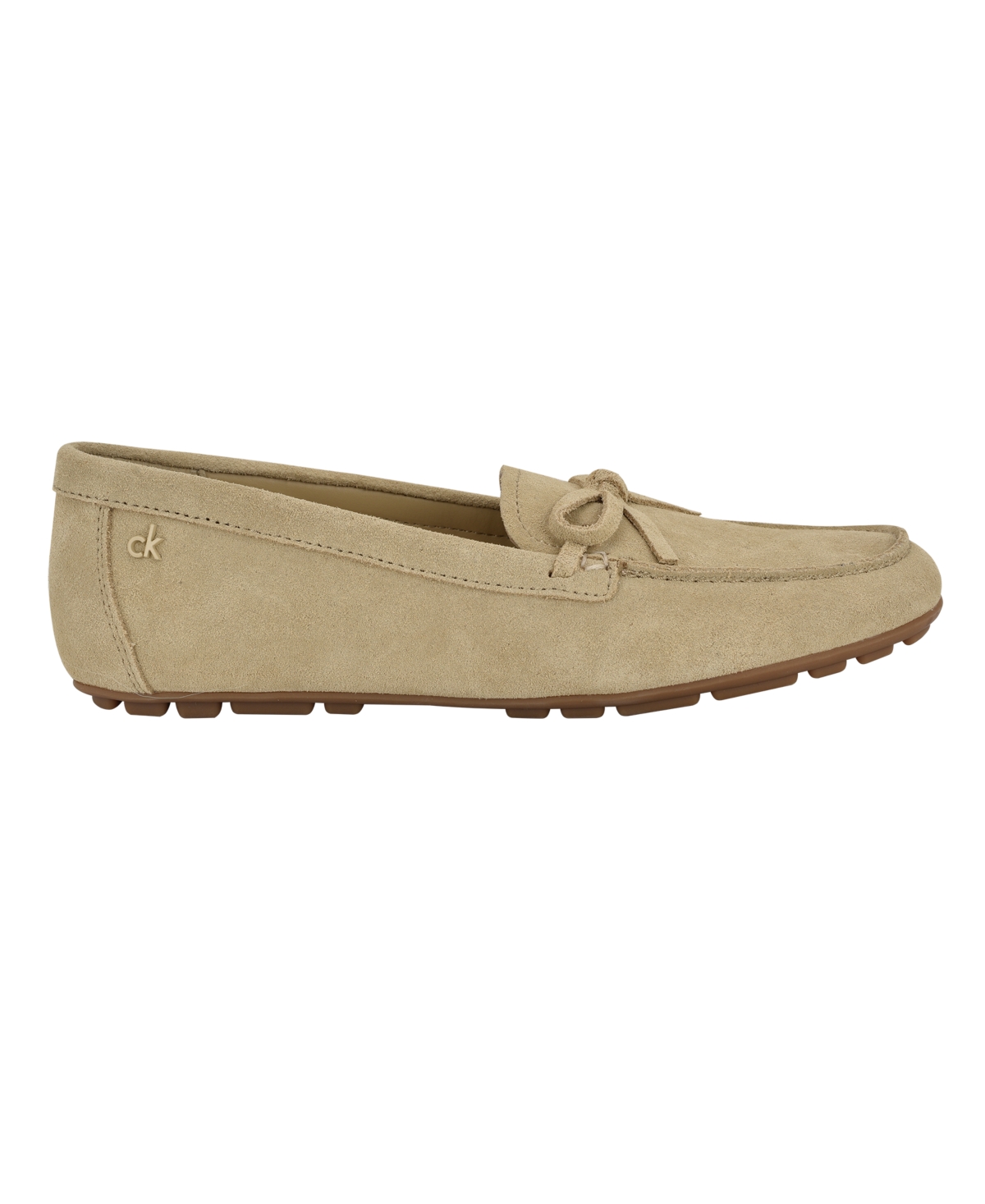 Calvin Klein Koria Loafer In Light Natural Suede