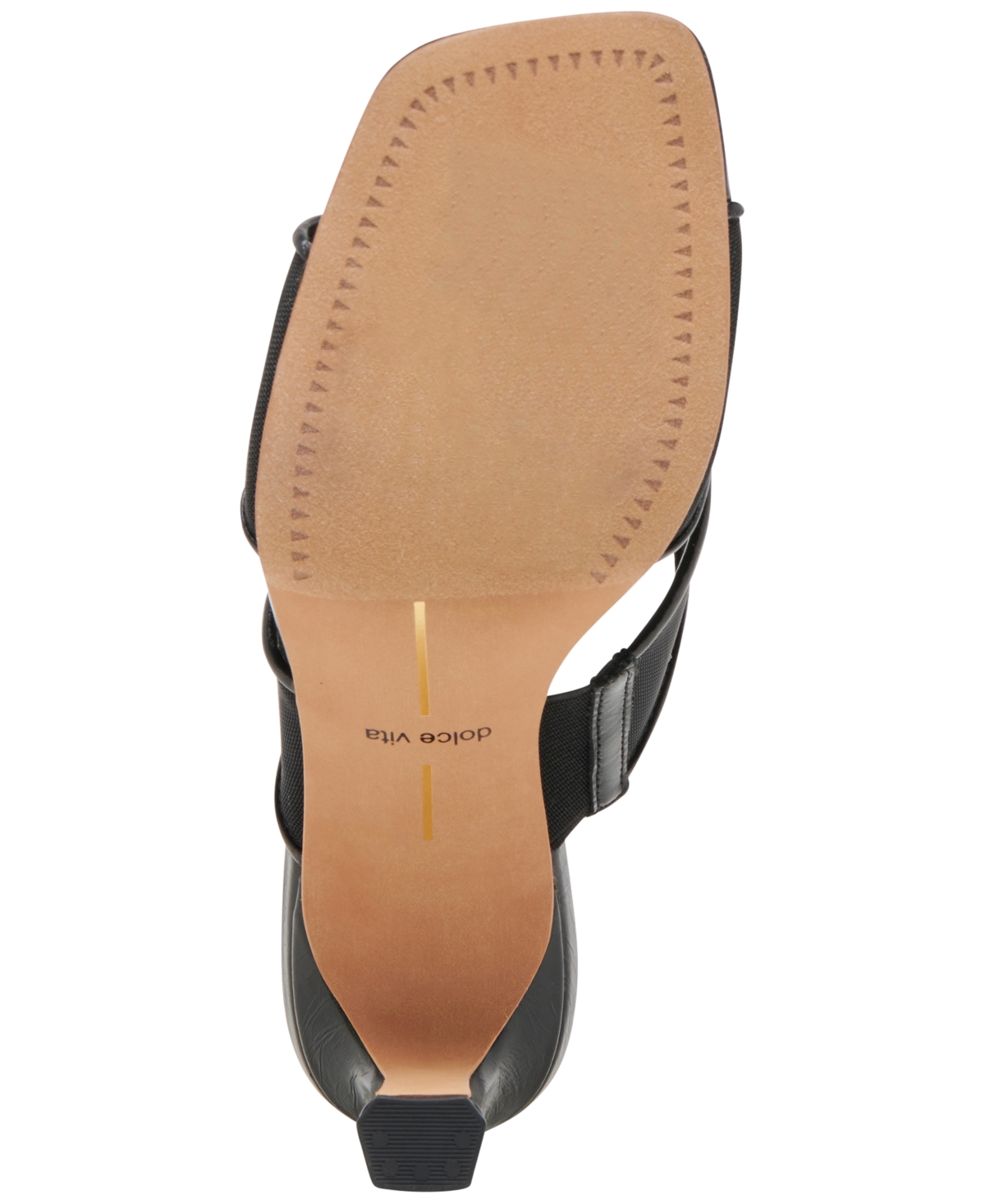 Dolce Vita Women's Gitel Crossband Slide High Heel Dress Sandals In Onyx Mesh