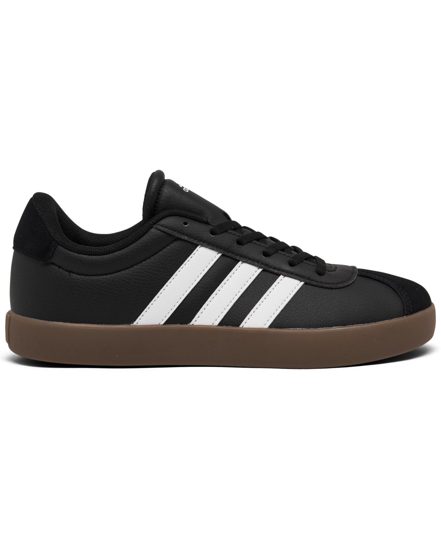 Детские повседневные кроссовки adidas VL Court 3.0, цвет: Чёрный / Белый — фото 2
