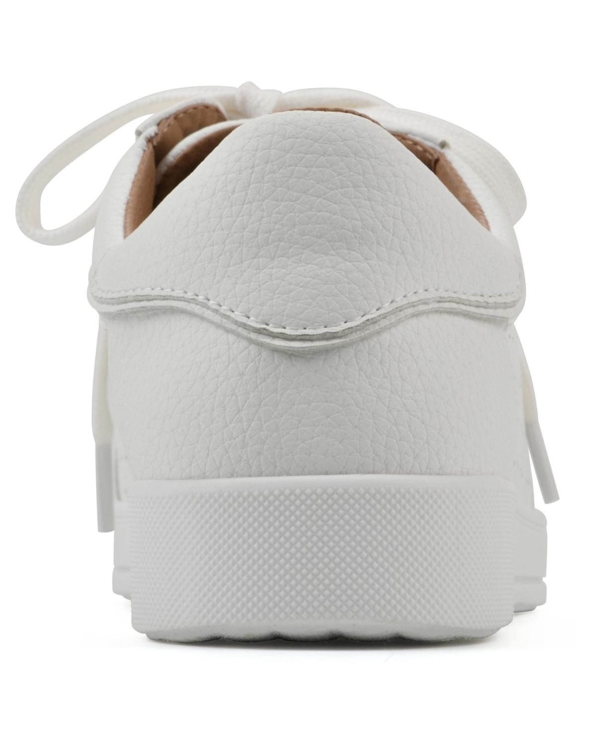 White Mountain Women's Uniform Lace-up Sneakers In White Smooth