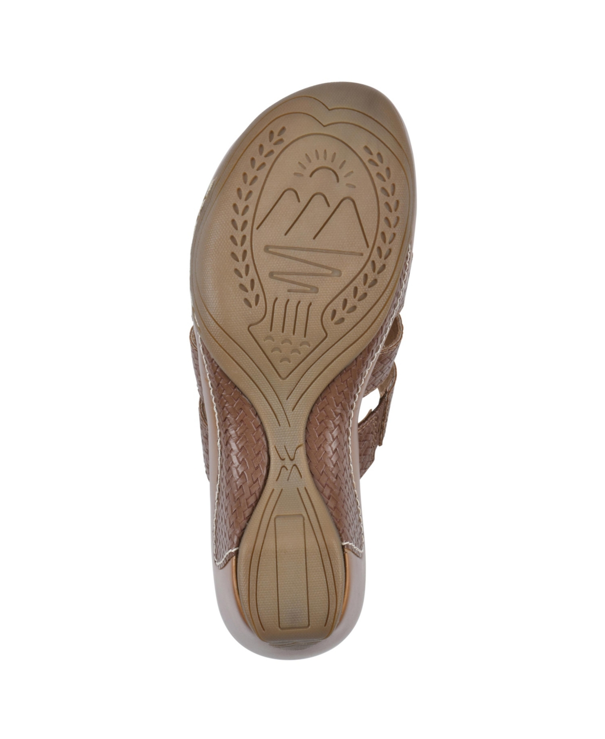 White Mountain Valora Womens Woven Man Made Platform Sandals In Brown Woven