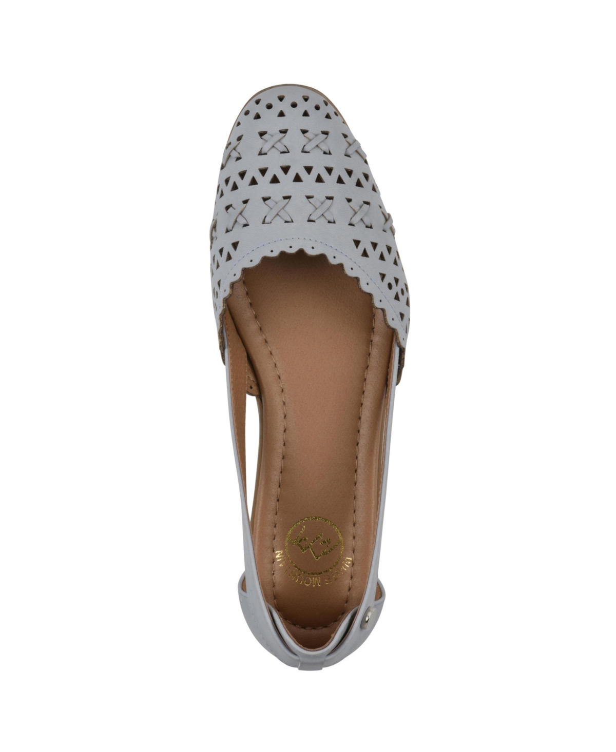 White Mountain Women's Nobler Pointed Toe Flats In Blue Raspberry Burnished Smooth