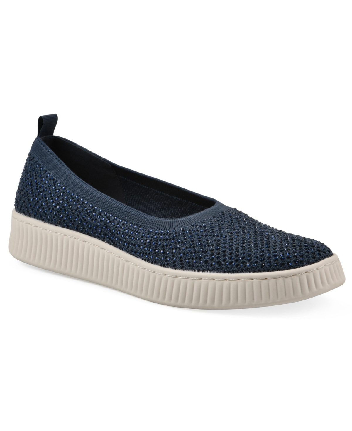 White Mountain Women's Digs Slip-on Sneakers In Navy Fabric