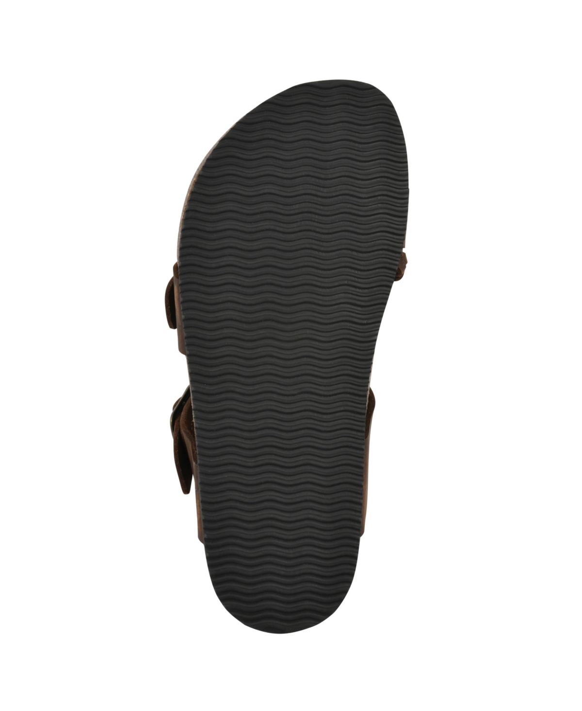 White Mountain Women's Hammy Round Toe Flat Sandals In Brown Leather