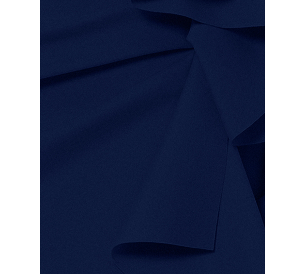 Xscape Petite Off-the-shoulder Sweetheart Ruffle Dress In Midnight