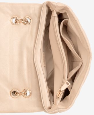 Ajae Champagne Pearlized Quilted Shoulder Bag, Exclusively at Macy's 