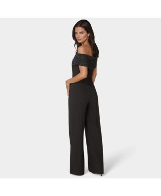 Women's Studded Off Shoulder Palazzo Jumpsuit