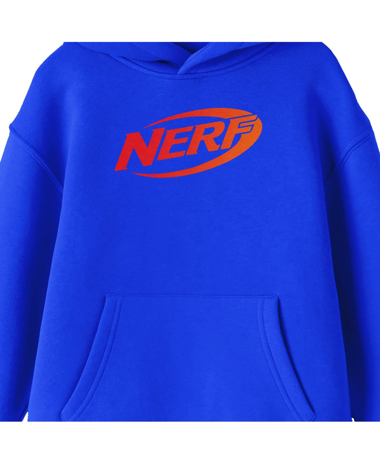 Logo Long Sleeve Royal Blue Boy's Hooded Sweatshirt-Medium