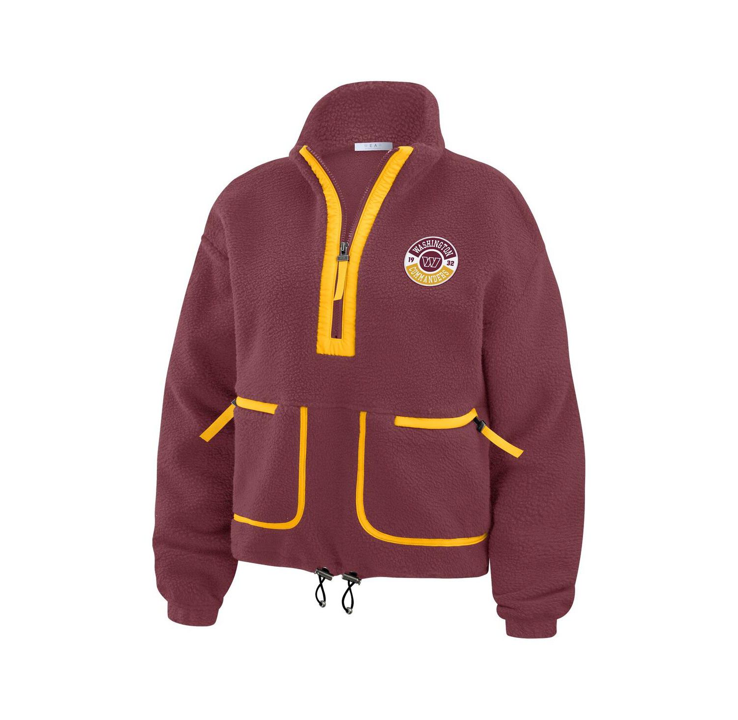 Women's Burgundy Washington Commanders Polar Fleece Half-Zip Jacket