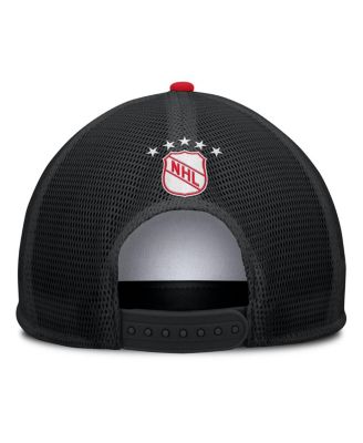 Men's White/Black Detroit Red Wings Decades Collection Foam Front Snapback Hat