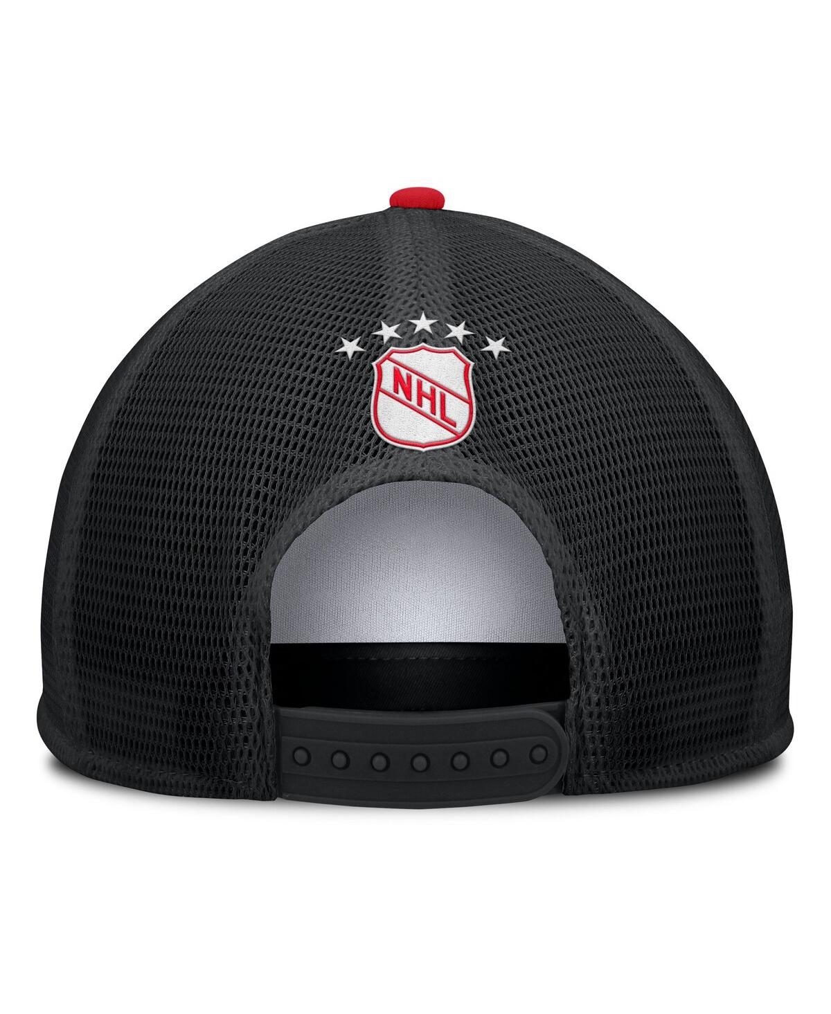 Fanatics Men's White/Black Detroit Red Wings Decades Collection Foam Front Snapback Hat