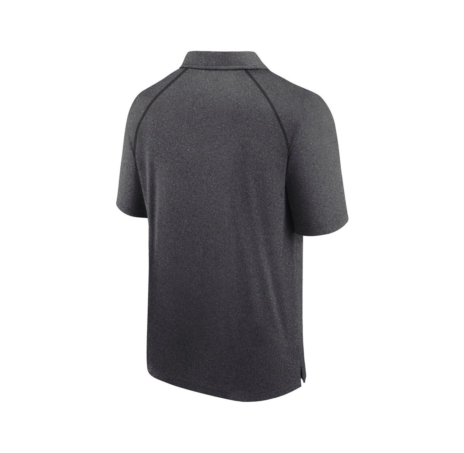 Men's Heather Charcoal Kansas City Chiefs Making Waves Raglan Polo