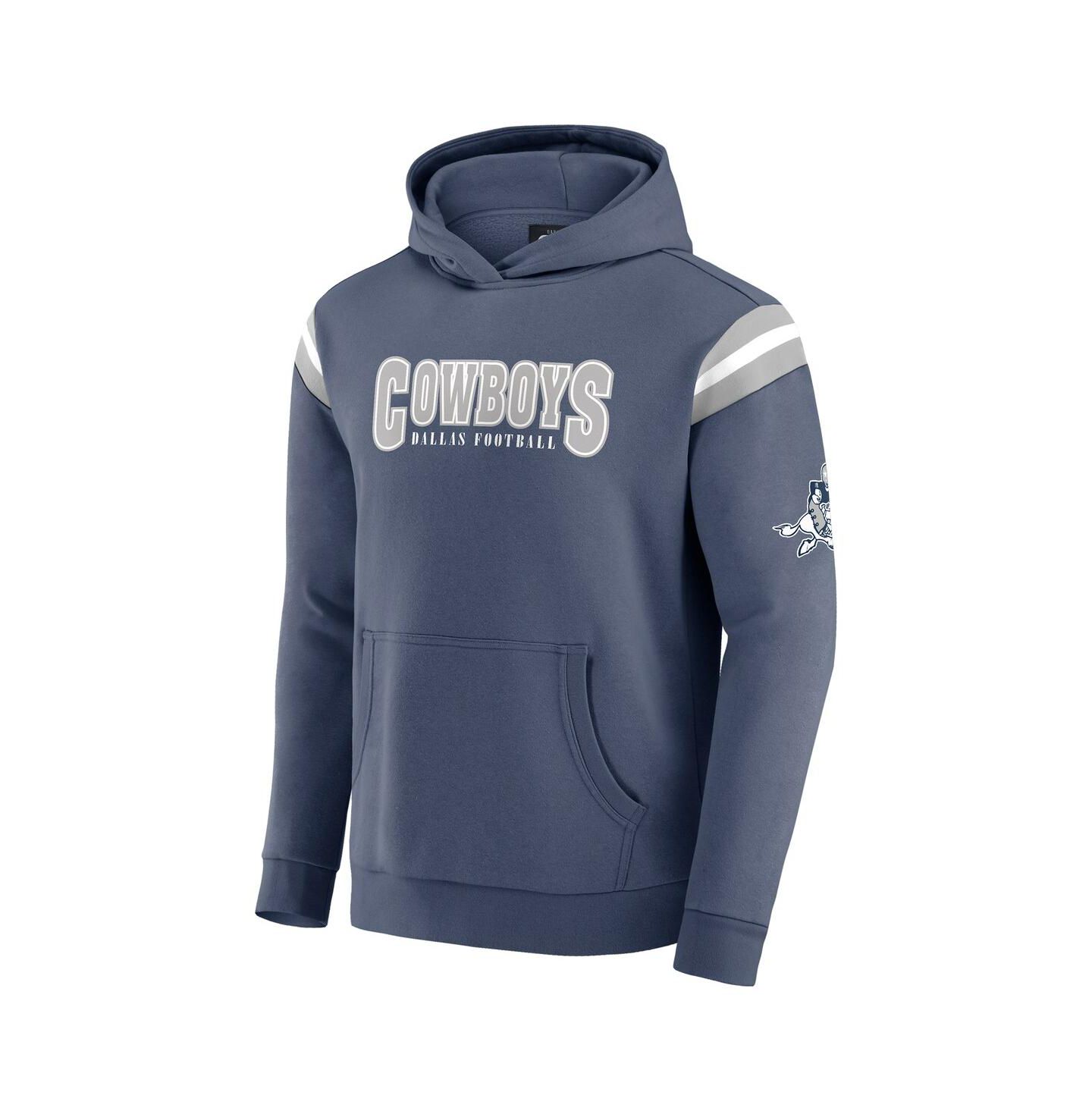 Мужское худи Fanatics Darius Rucker Collection by Navy Dallas Cowboys Throwback Pullover — фото 4