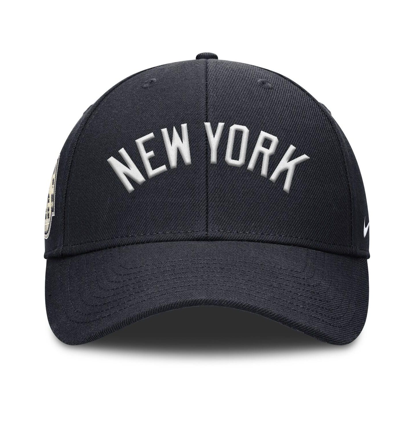 Мужская кепка Nike Navy New York Yankees Rise Gaberdine Adjustable Hat — фото 4