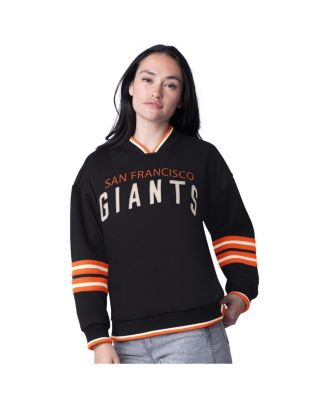 Starter - Women's same Black San Francisco Giants Wild Card Oversized Pullover Sweatshirt
