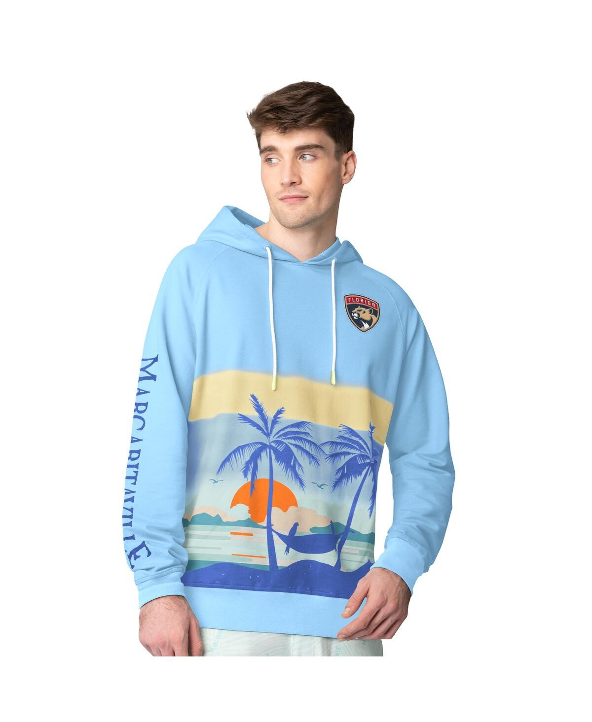Men's Blue Florida Panthers Island Dream Peached Pullover Hoodie - Blue