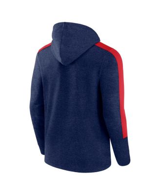 Men's Heather Navy Minnesota Twins Gains Fleece Full-Zip Hoodie