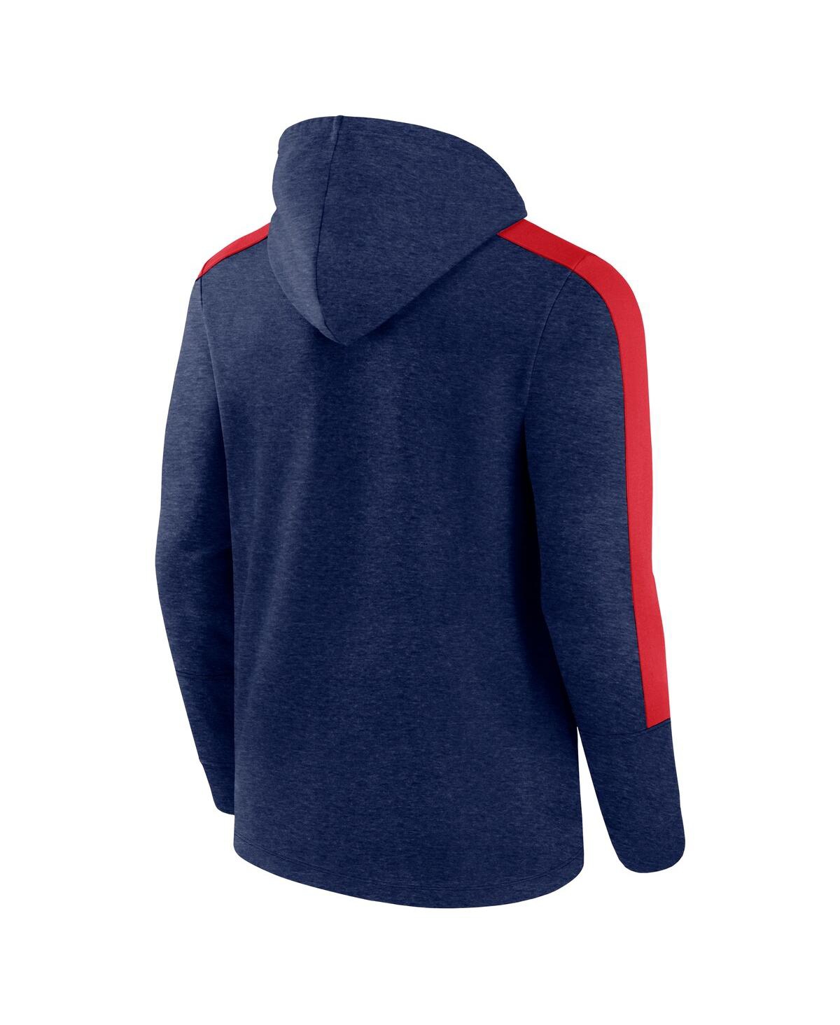Fanatics Men's Heather Navy Minnesota Twins Gains Fleece Full-zip Hoodie In Heather Navy