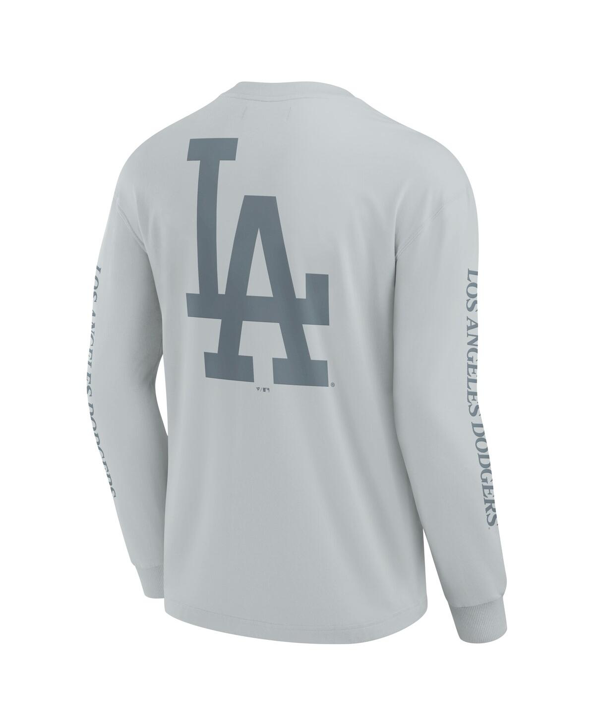 Fanatics Men's Gray Los Angeles Dodgers Elements Strive Long Sleeve T-shirt In Gray