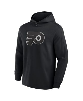 Men's Black Philadelphia Flyers Elements Blaze Tri-Blend Long Sleeve Hoodie T-Shirt