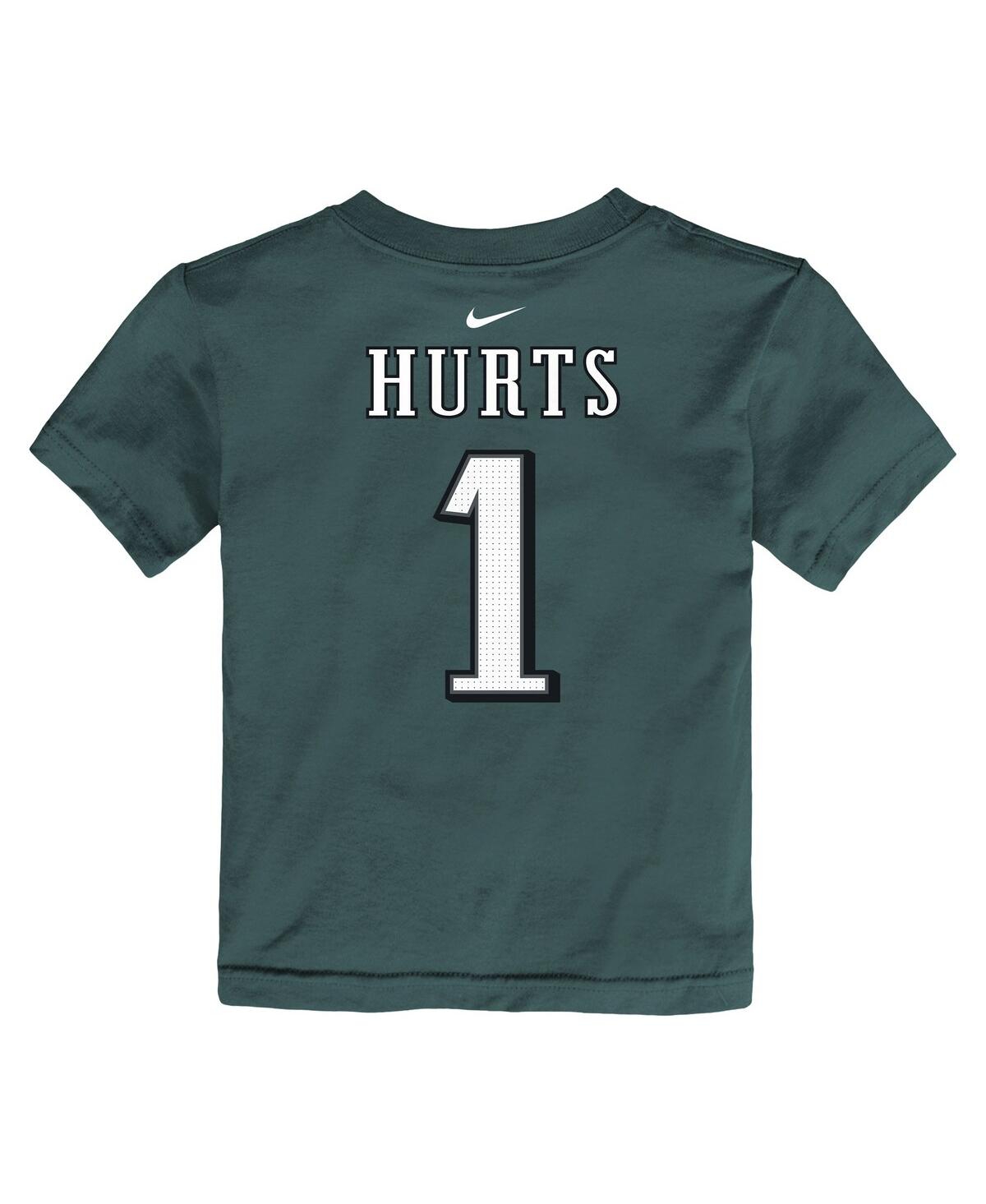 Nike Toddler Jalen Hurts Midnight Green Philadelphia Eagles Player Name Number T-shirt In Green