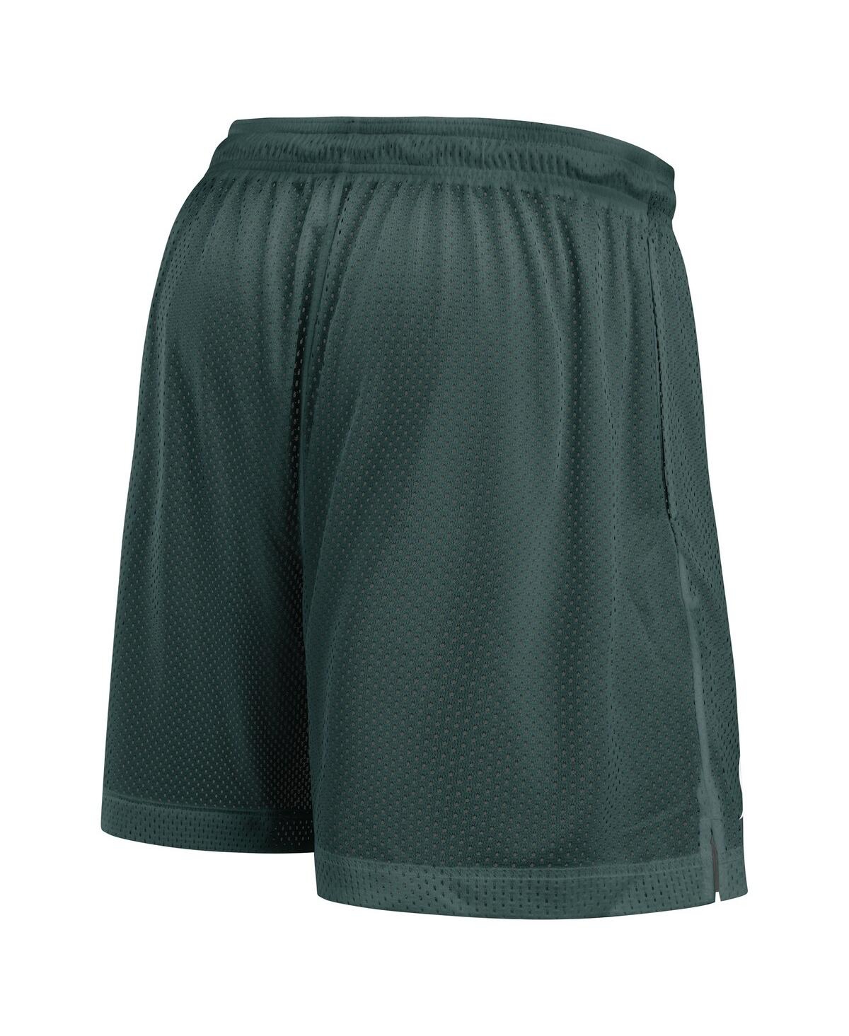 Nike Men's Green/heather Gray Michigan State Spartans Player Reversible Shorts In Multi