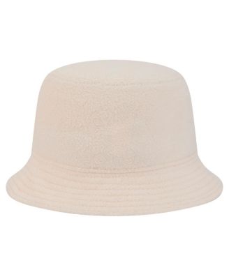 Women's Cream Miami Dolphins Cozy Sherpa Bucket Hat
