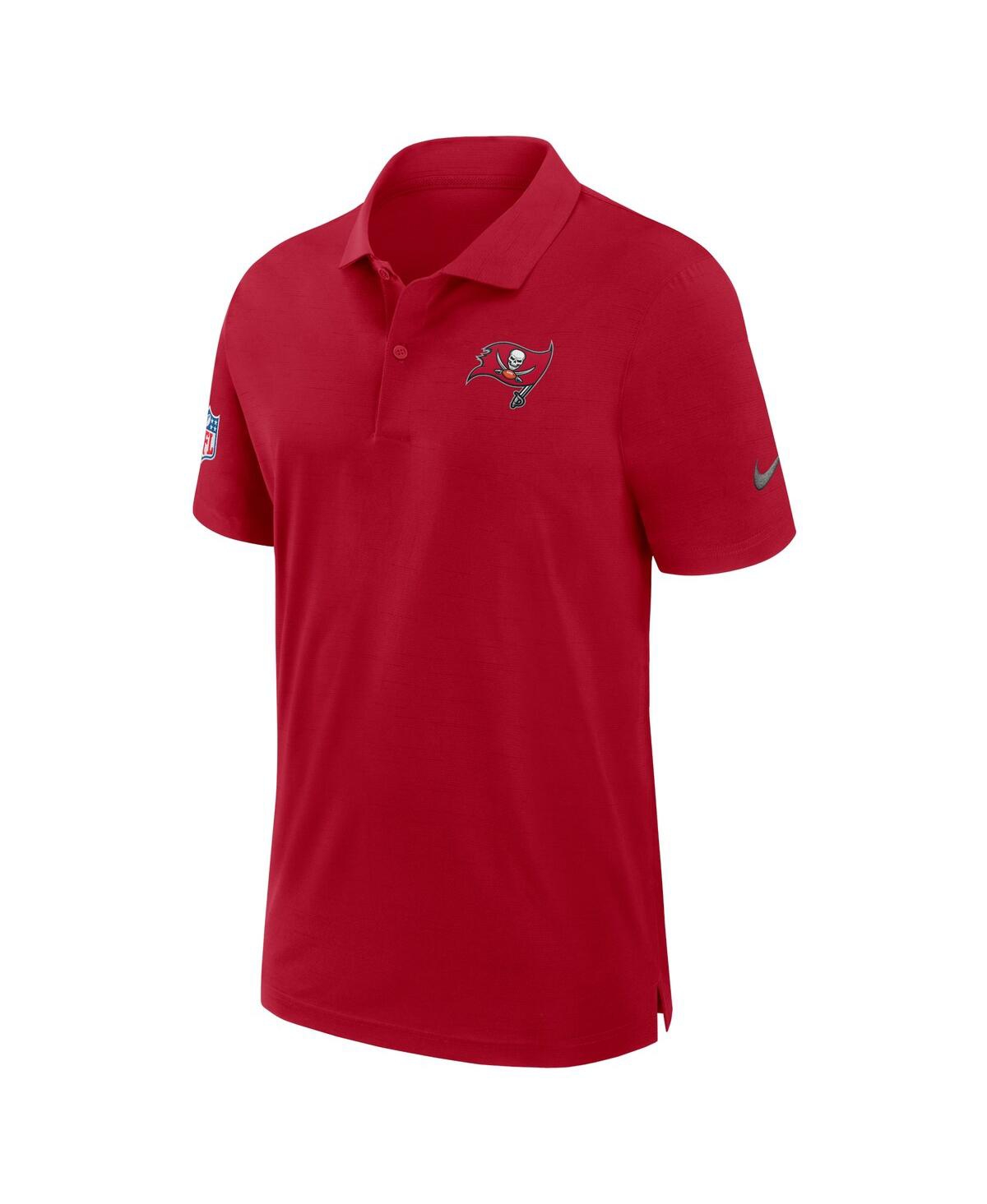 Nike Red Tampa Bay Buccaneers Sideline Victory Stripe Performance Polo In Red