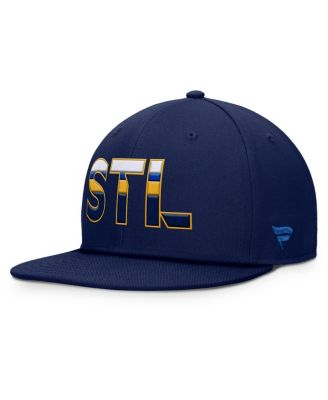 Men's Navy St. Louis Blues Authentic Pro Rink Snapback Hat