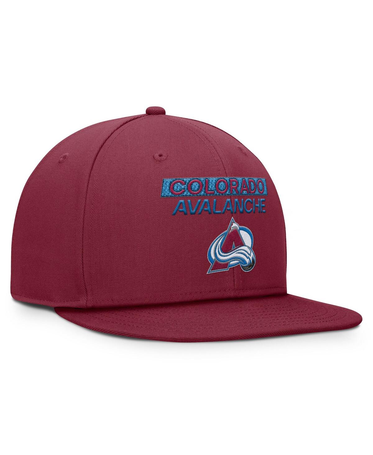 Fanatics Men's Burgundy Colorado Avalanche Authentic Pro Prime Snapback Hat In Burgundy