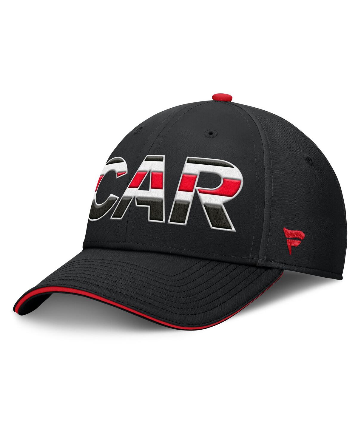 Fanatics Men's Black/red Carolina Hurricanes Authentic Pro Rink Team Code Flex Hat In Black,red