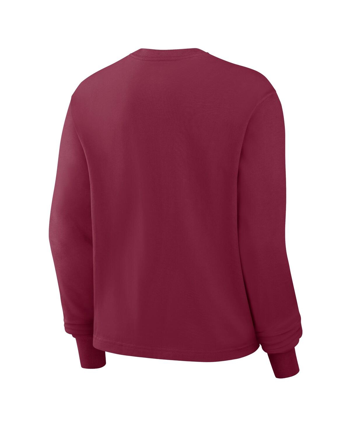 Nike Women's Garnet Florida State Seminoles Primetime University Boxy Long Sleeve T-shirt In Garnet