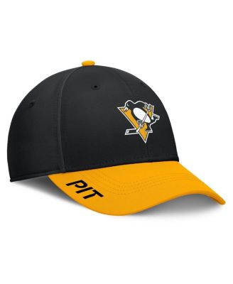 Fanatics - Men's Black/Gold Pittsburgh Penguins Authentic Pro Rink Flex Hat