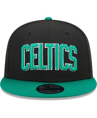 Men's Black/Green Boston Celtics Jersey Hook Statement Edition 9FIFTY Snapback Hat