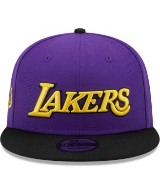 Men's Purple/Black Los Angeles Lakers Jersey Hook Statement Edition 9FIFTY Snapback Hat
