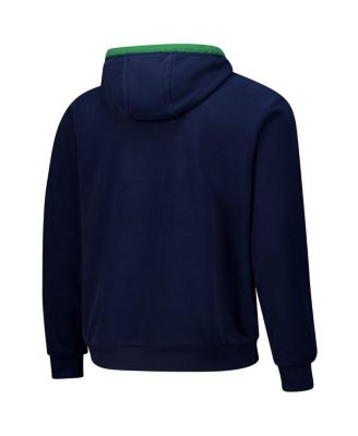 Men's Navy Notre Dame Fighting Irish Flanker Fleece Pullover Hoodie